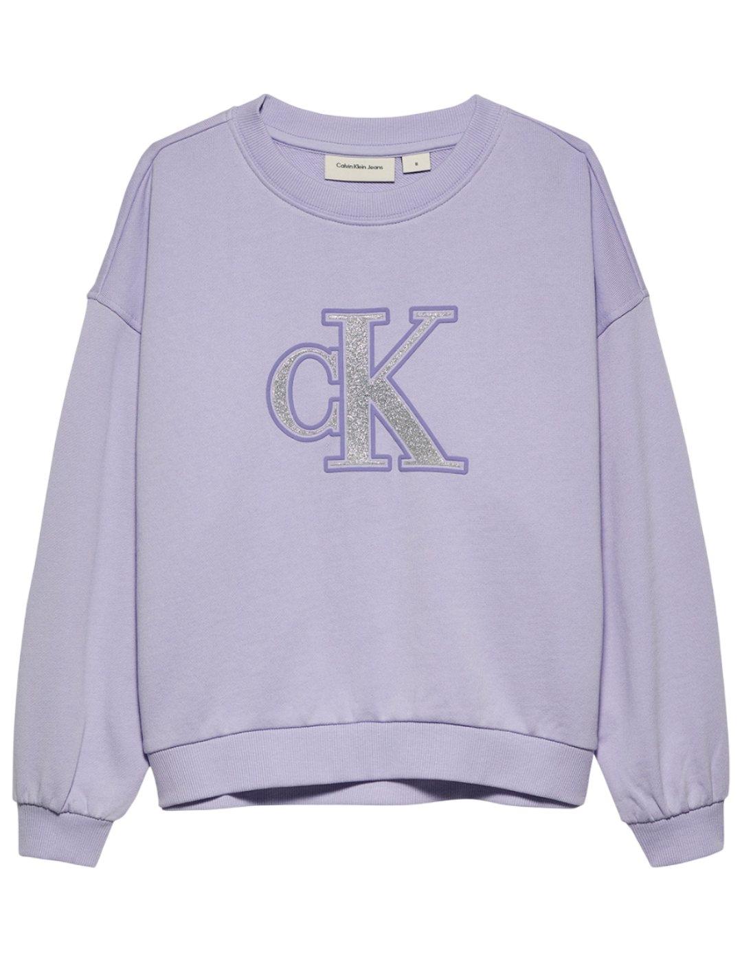 Sudadera Metalic Calvin Klein