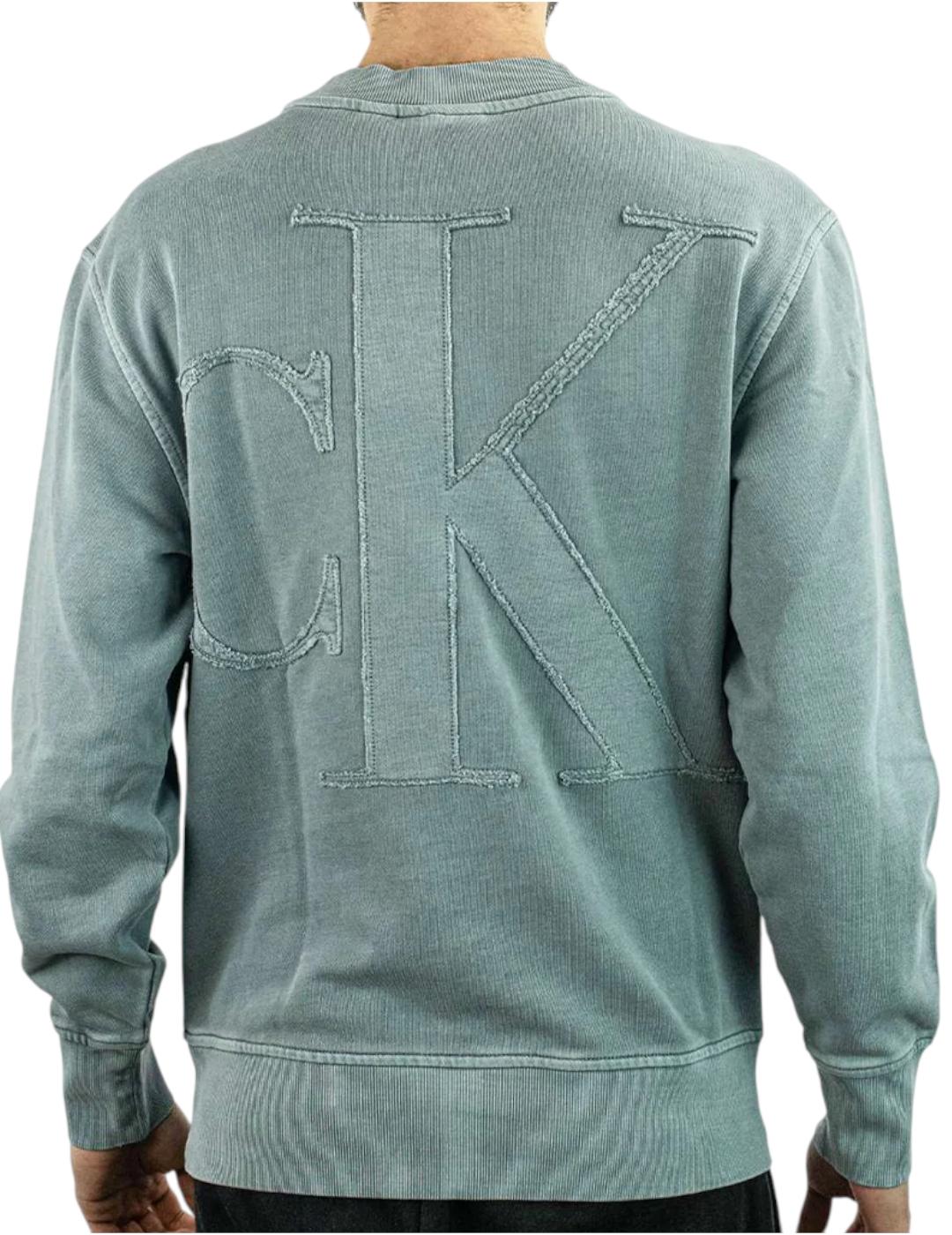 Sudadera Bold Washed Applique Calvin Klein