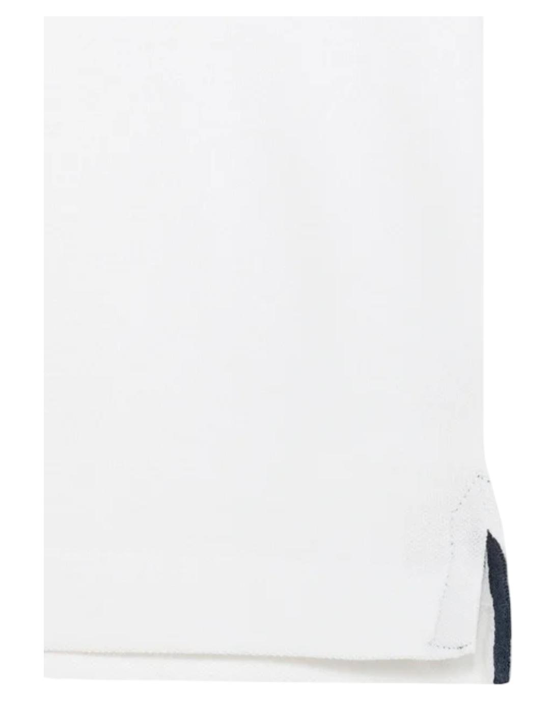 Polo Lavado Bordados Blanco El Pulpo