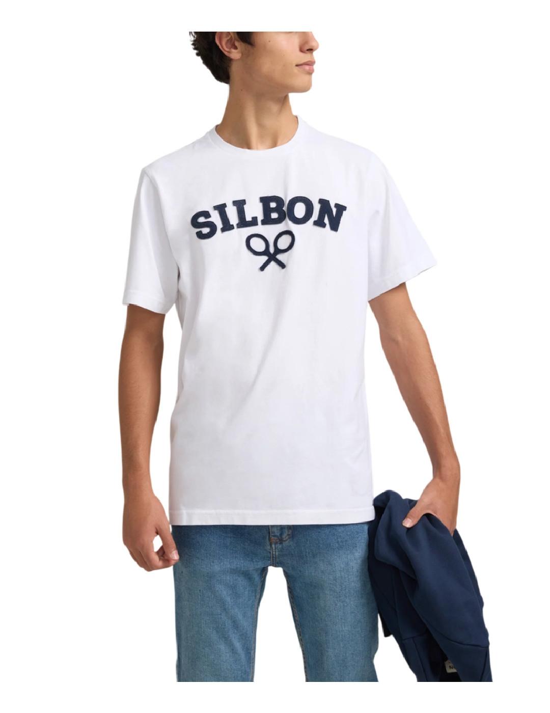 Camiseta Raqueta Celeste Silbon