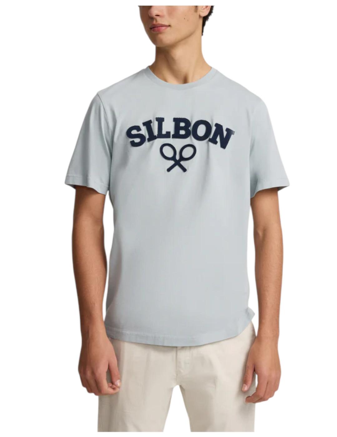 Camiseta Raqueta Celeste Silbon