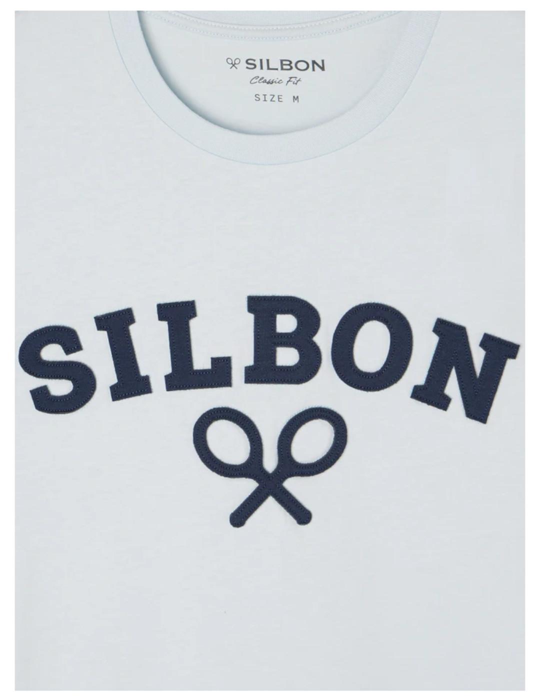 Camiseta Raqueta Celeste Silbon