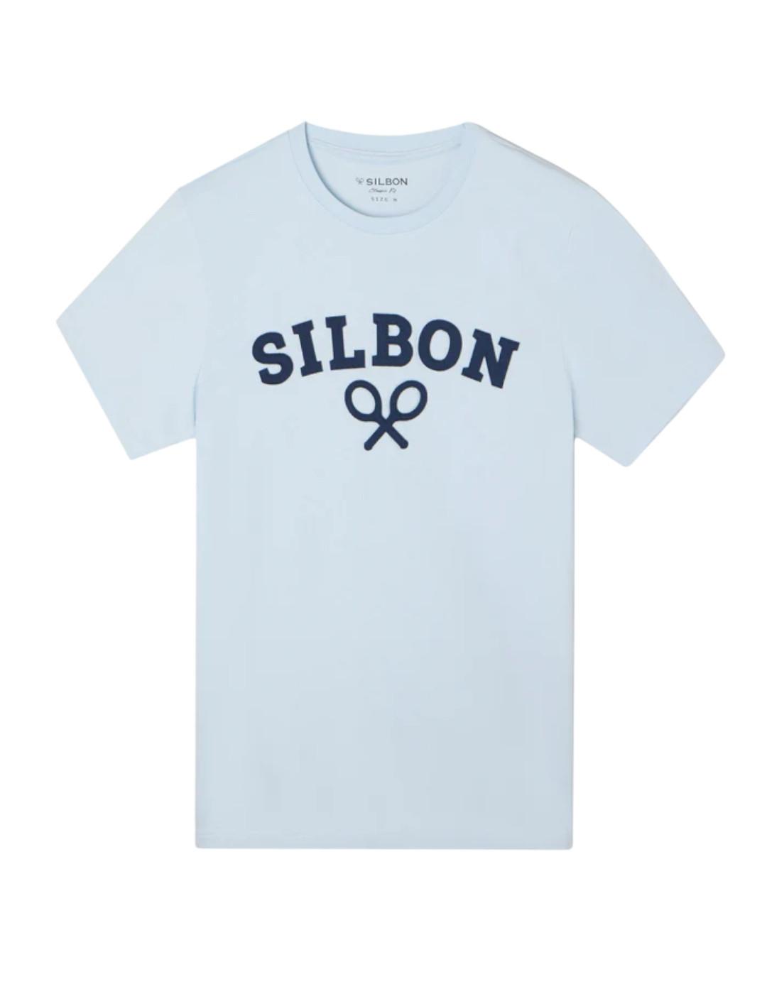 Camiseta Raqueta Celeste Silbon