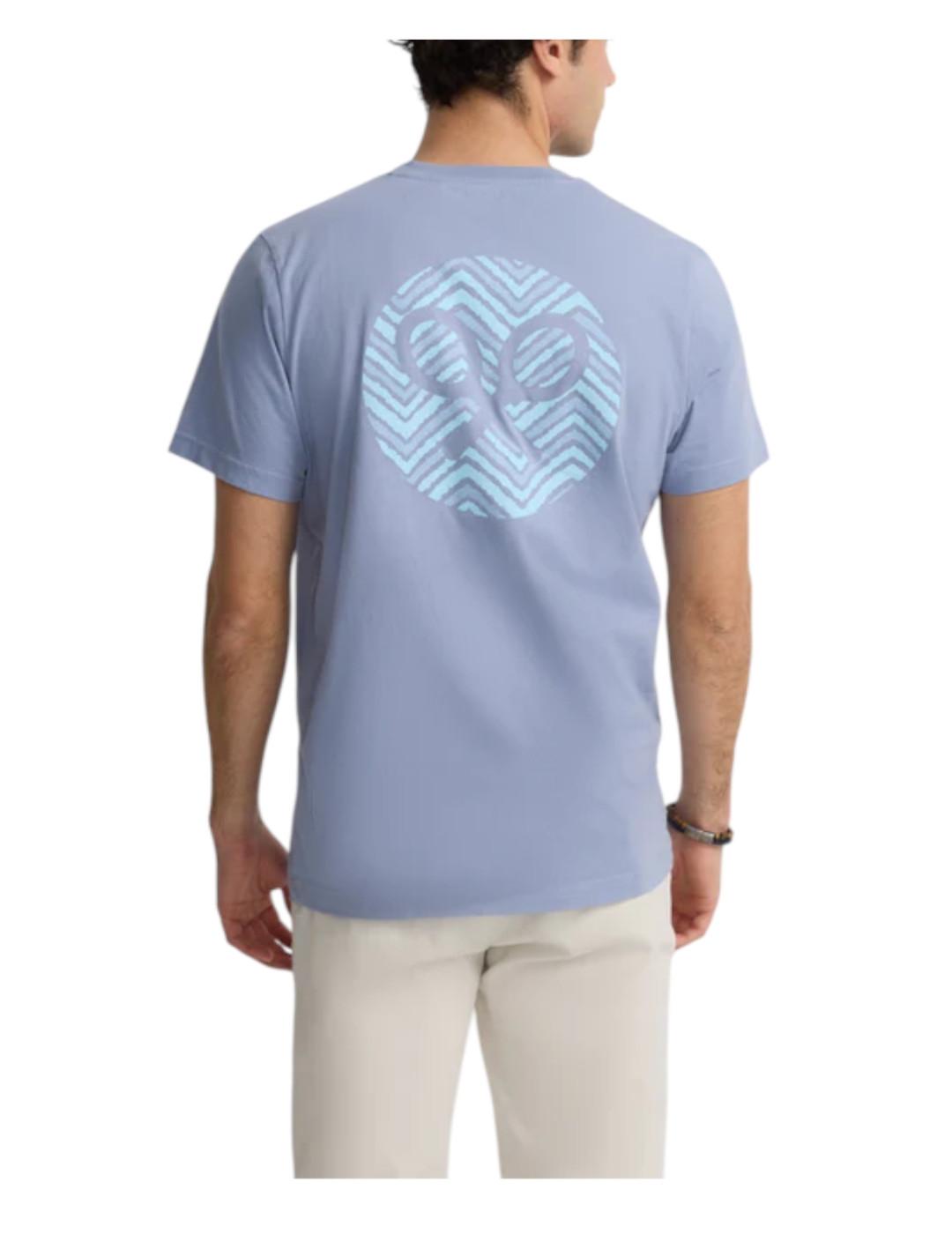 Camiseta Raqueta Azul Silbon
