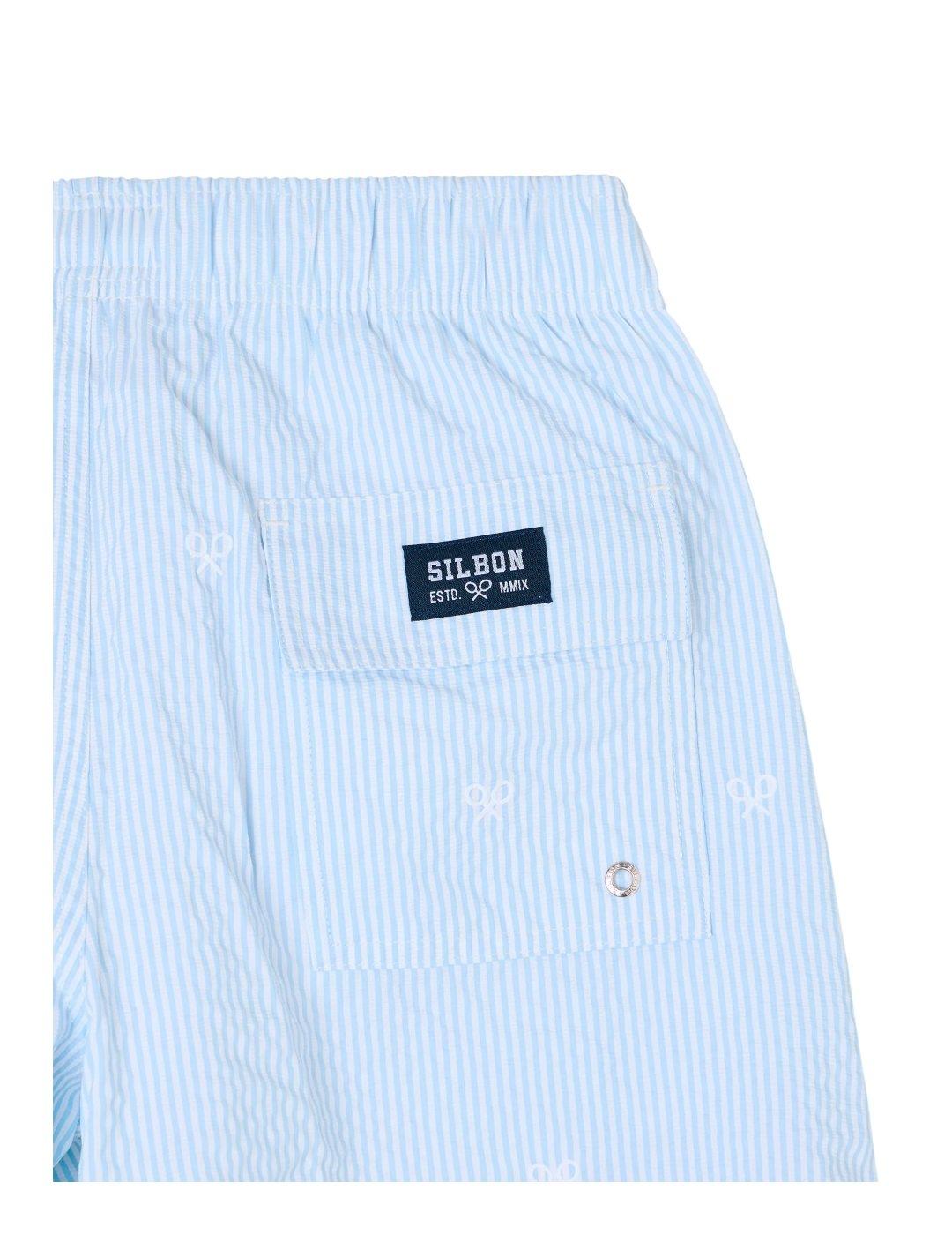 Bañador Rayas Azul Silbon