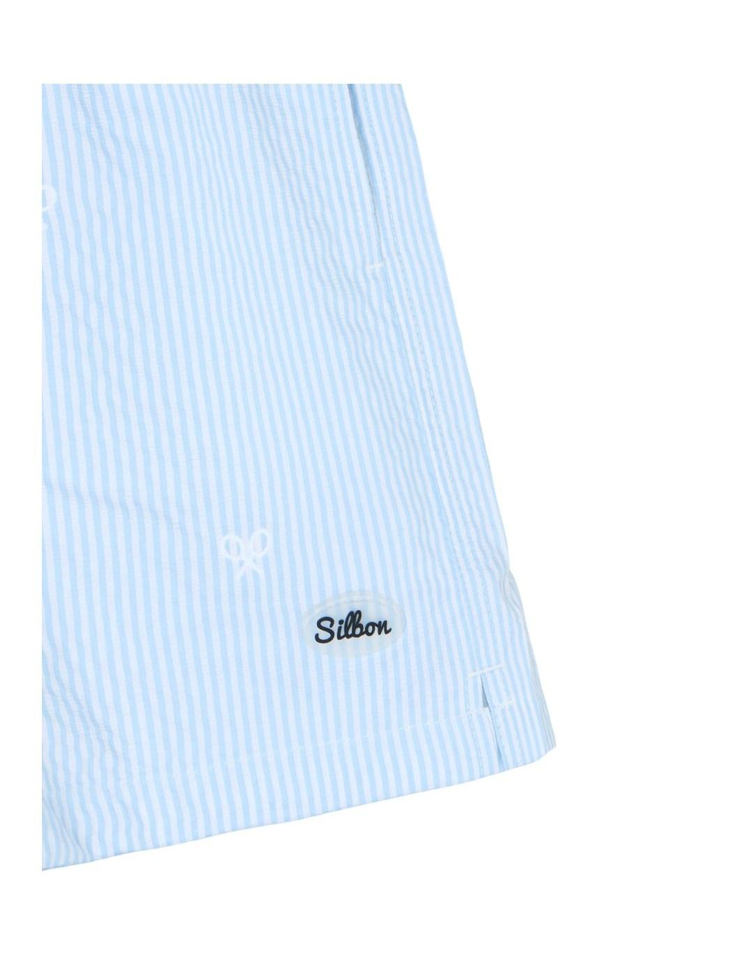 Bañador Rayas Azul Silbon