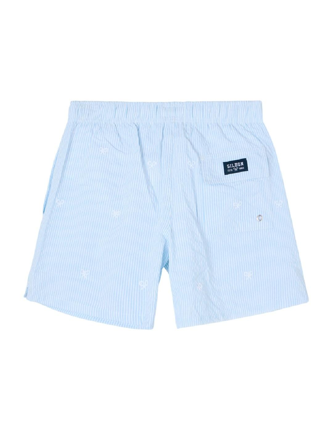 Bañador Rayas Azul Silbon