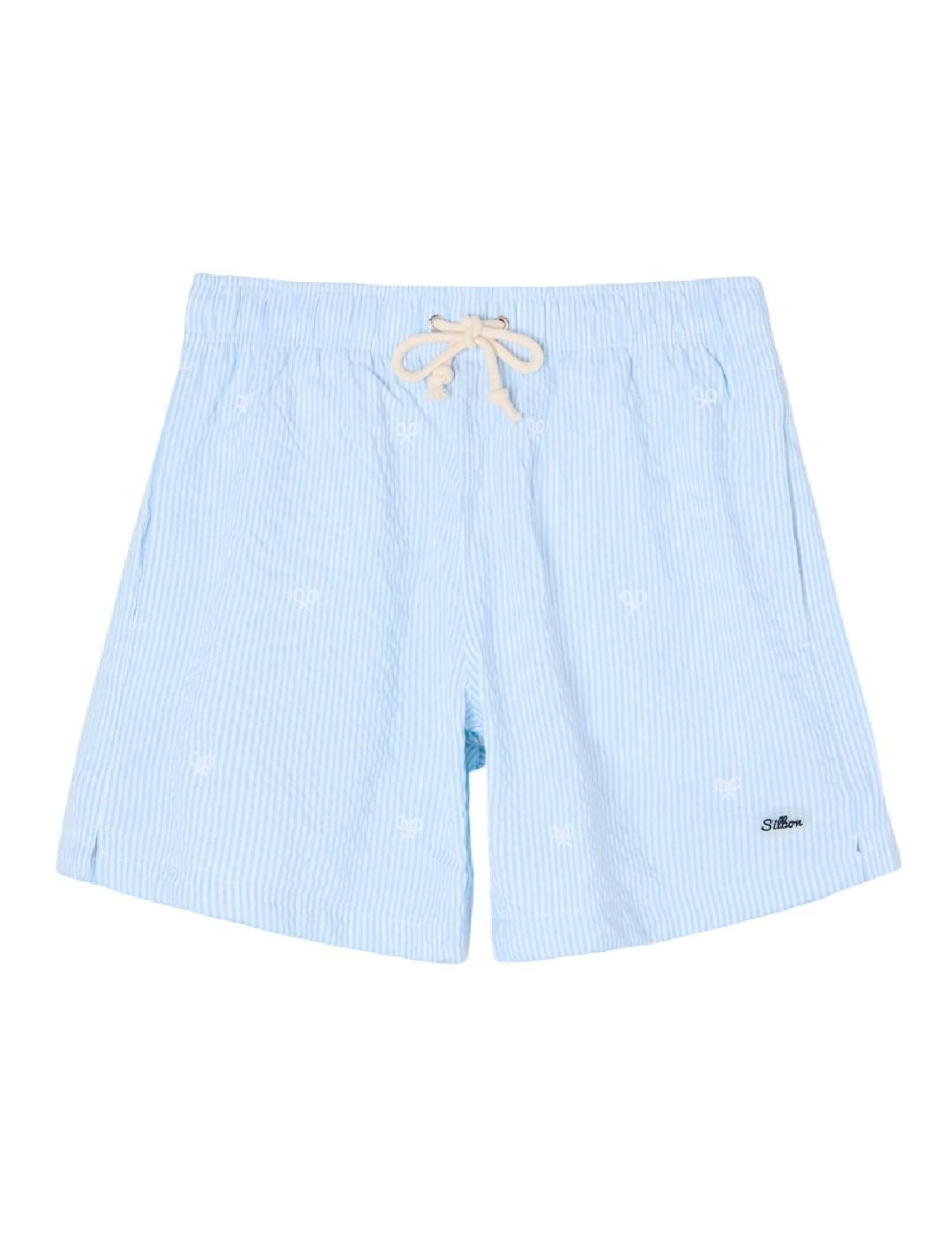Bañador Rayas Azul Silbon
