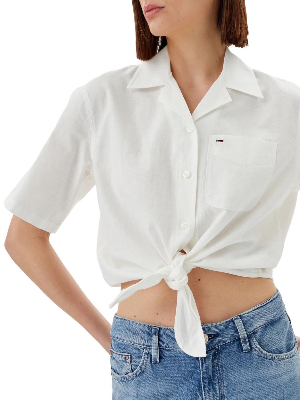 Camisa Linen Tommy Jeans