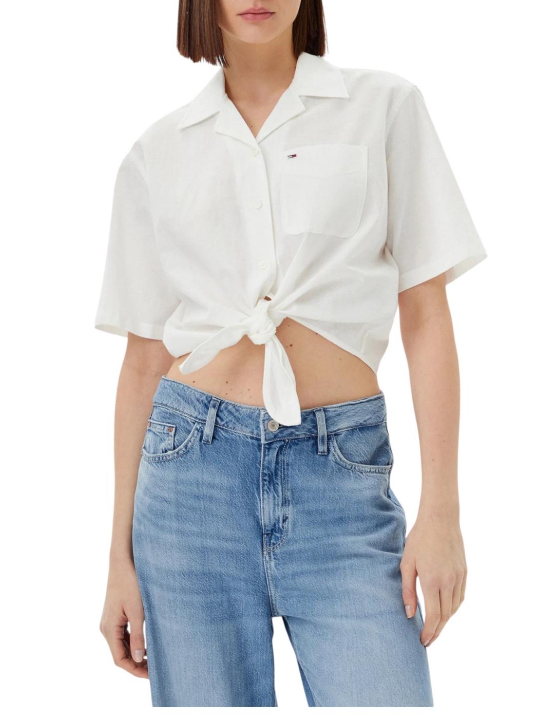 Camisa Linen Tommy Jeans
