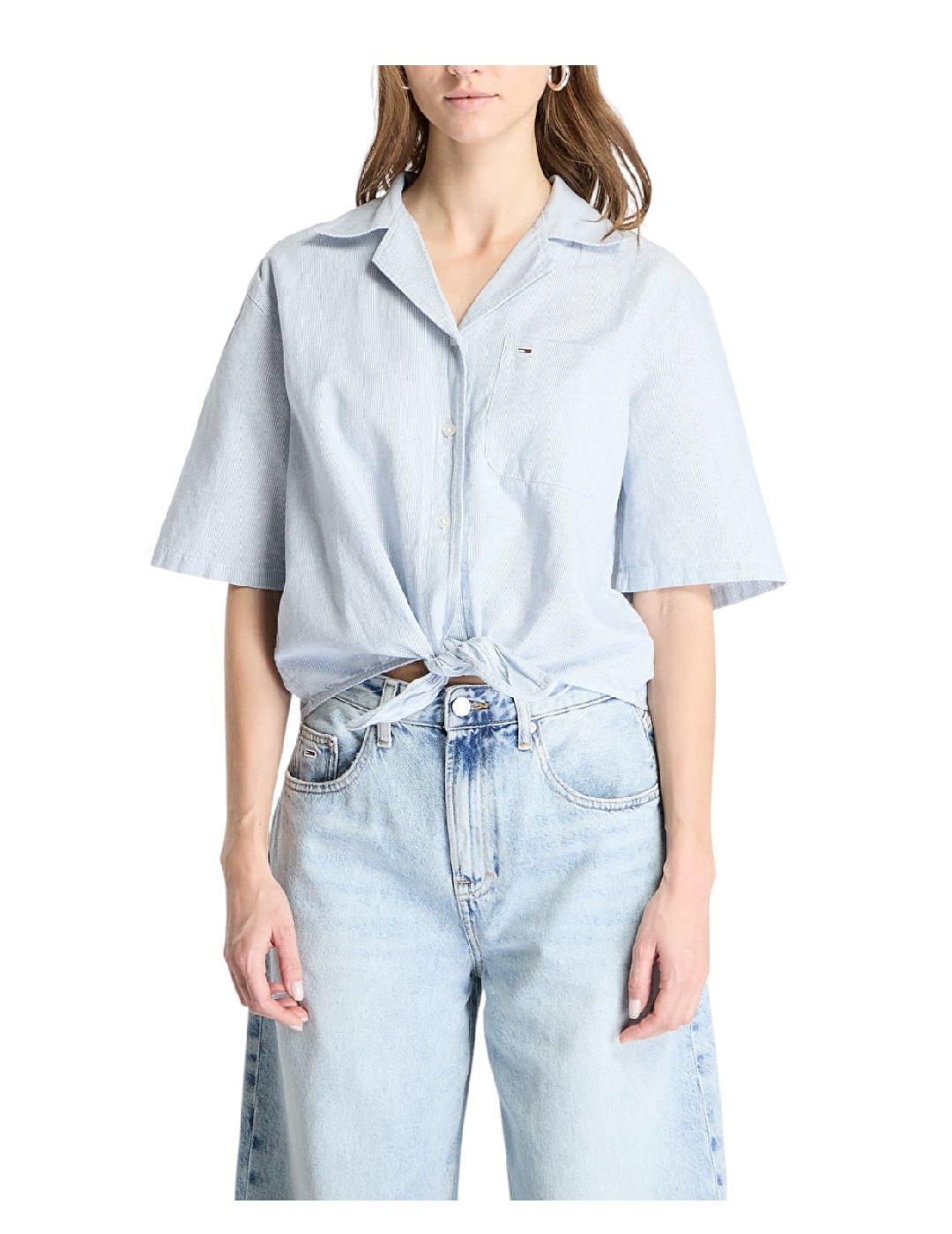 Camisa Linen Tommy Jeans