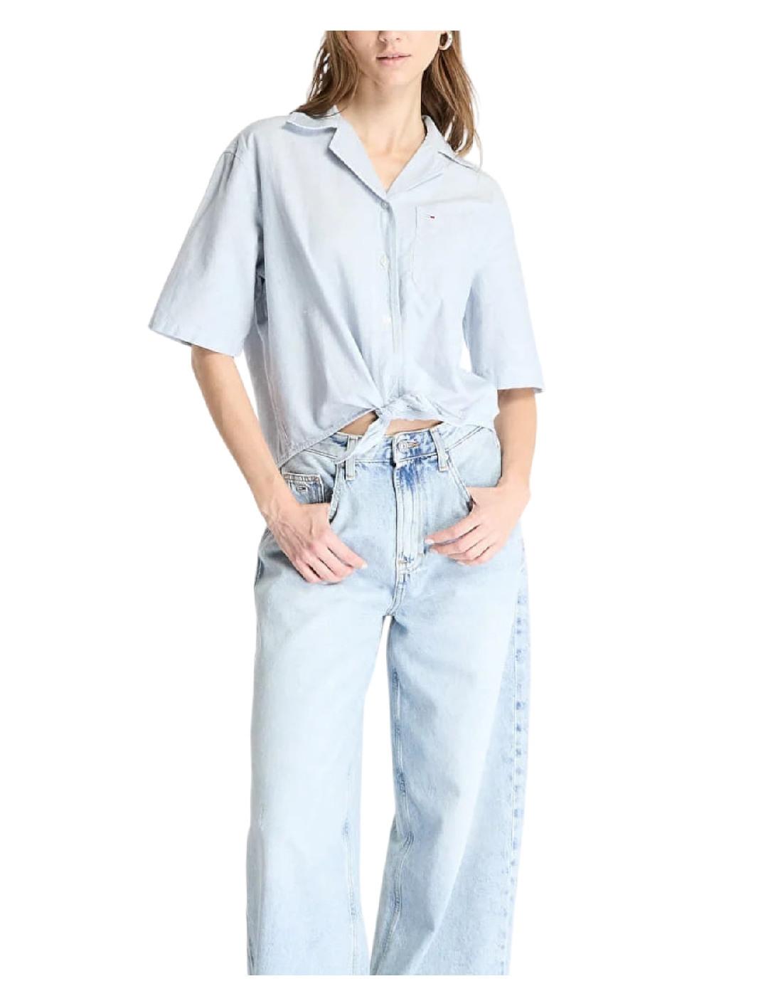 Camisa Linen Tommy Jeans