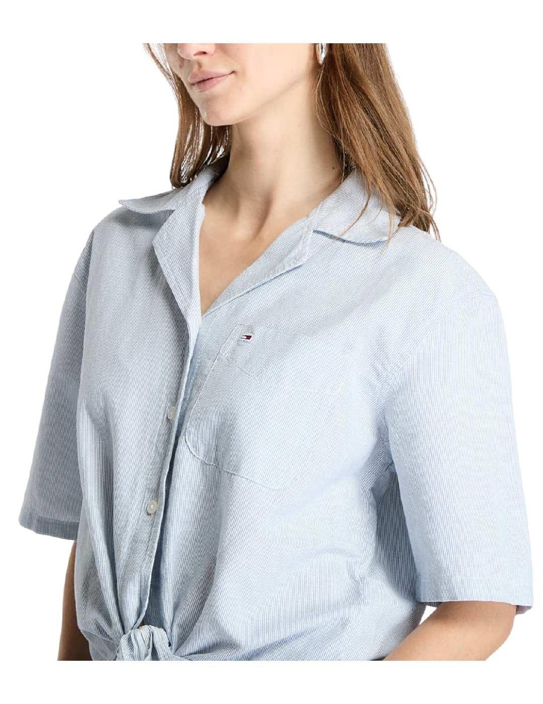 Camisa Linen Tommy Jeans