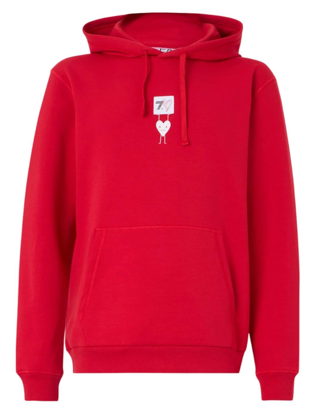 Sudadera Red Cuore Emporio Armani