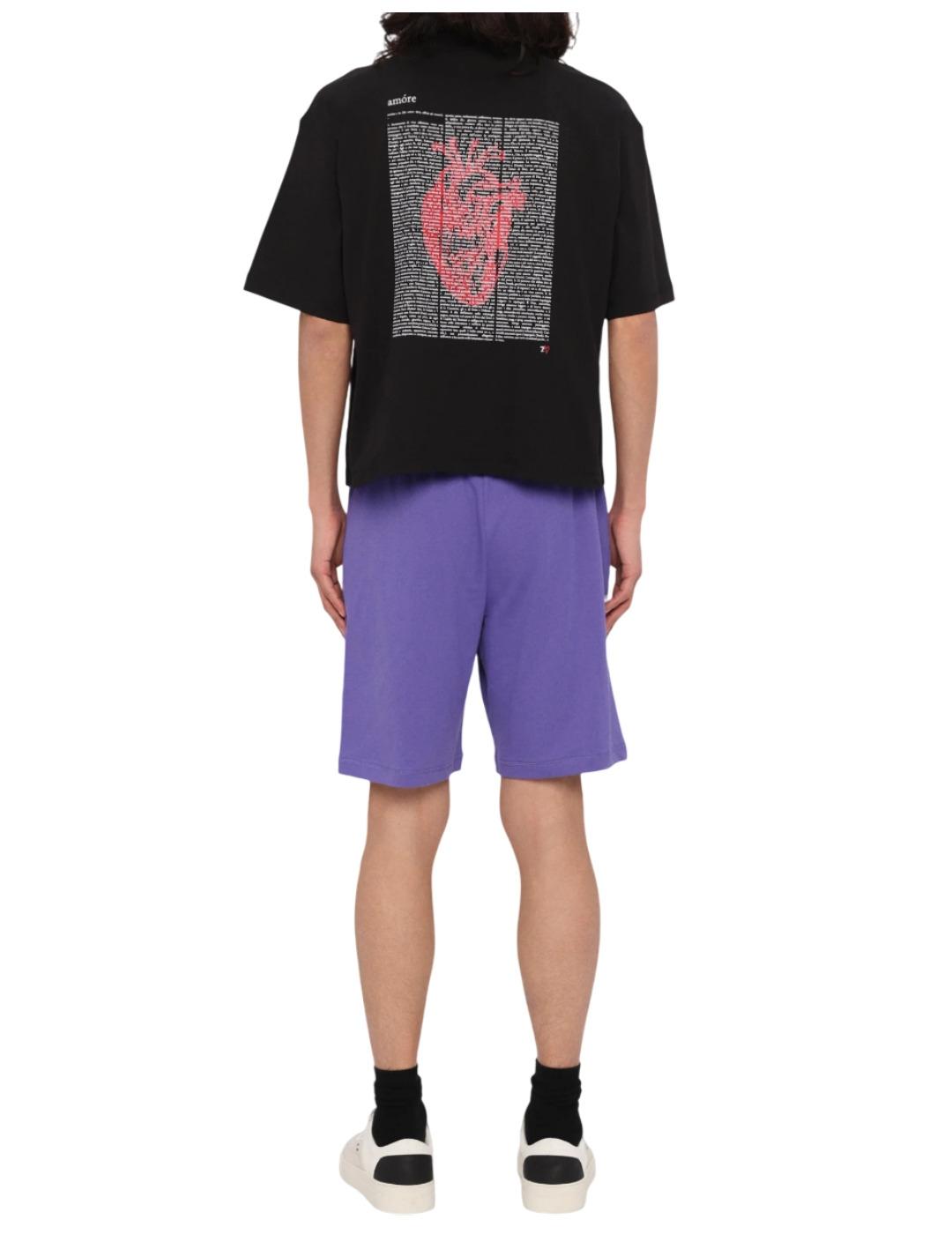 Camiseta Cuore Negra Emporio Armani