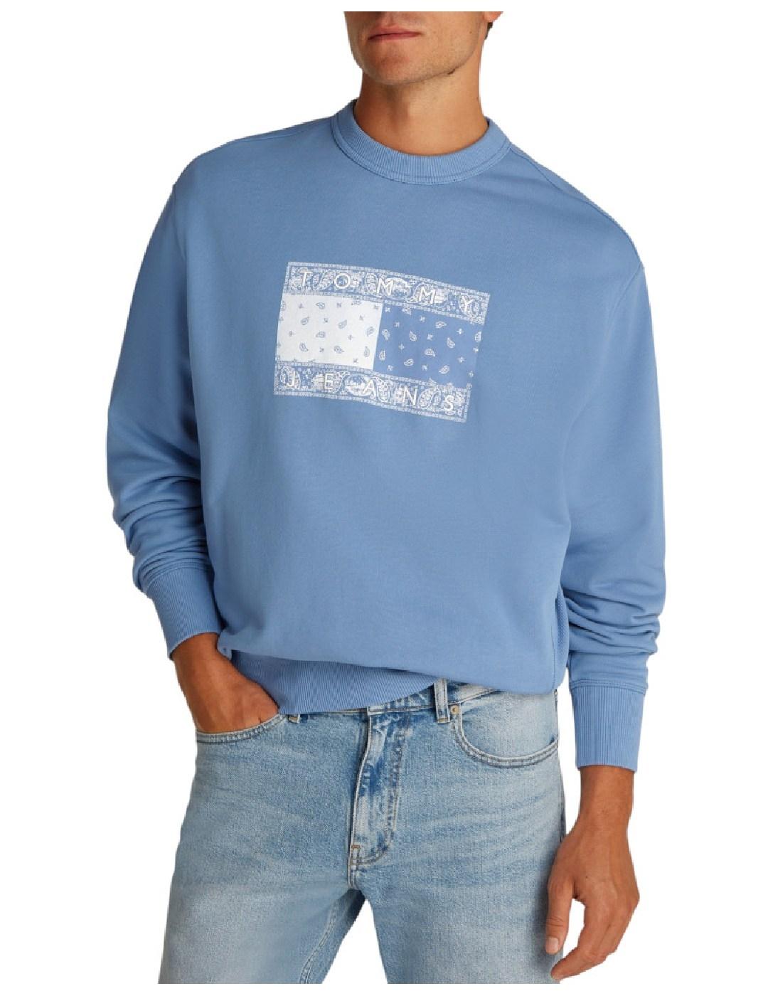 Sudadera Paisley Flag Crew Tommy Jeans