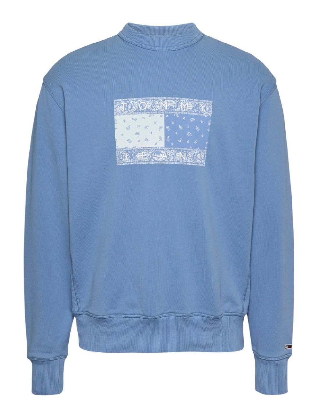 Sudadera Paisley Flag Crew Tommy Jeans