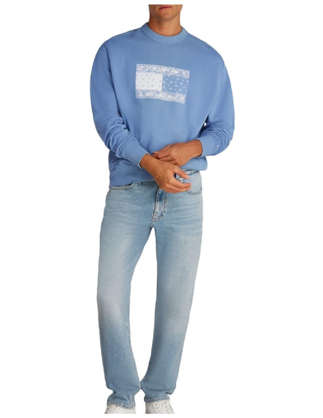 Sudadera Paisley Flag Crew Tommy Jeans
