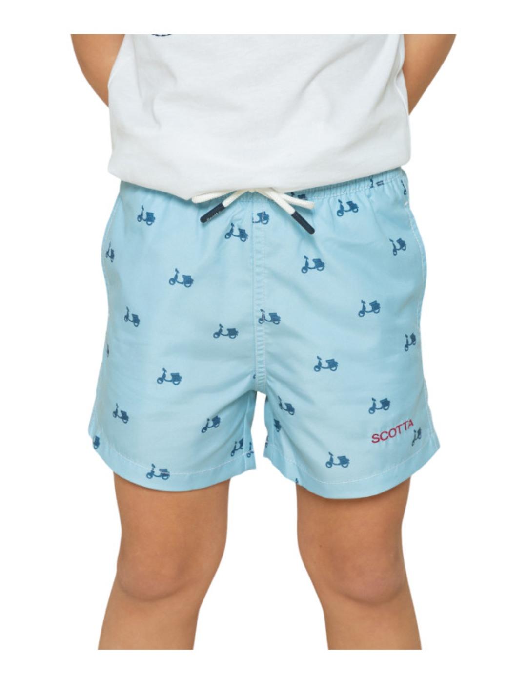 Bañador Logo Celeste Scotta