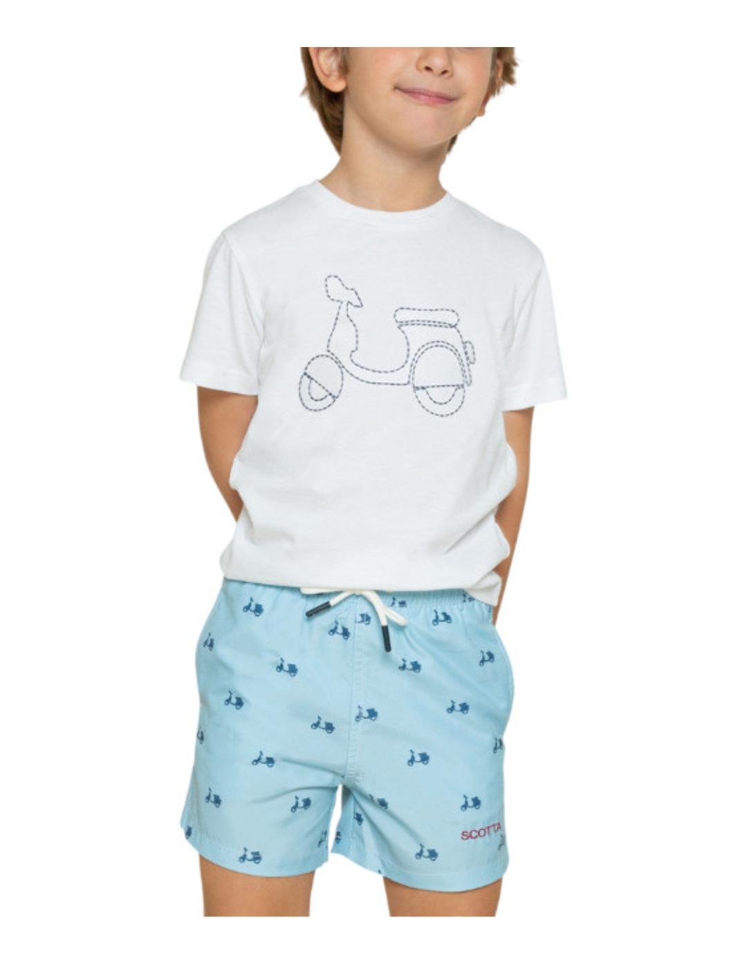 Bañador Logo Celeste Scotta