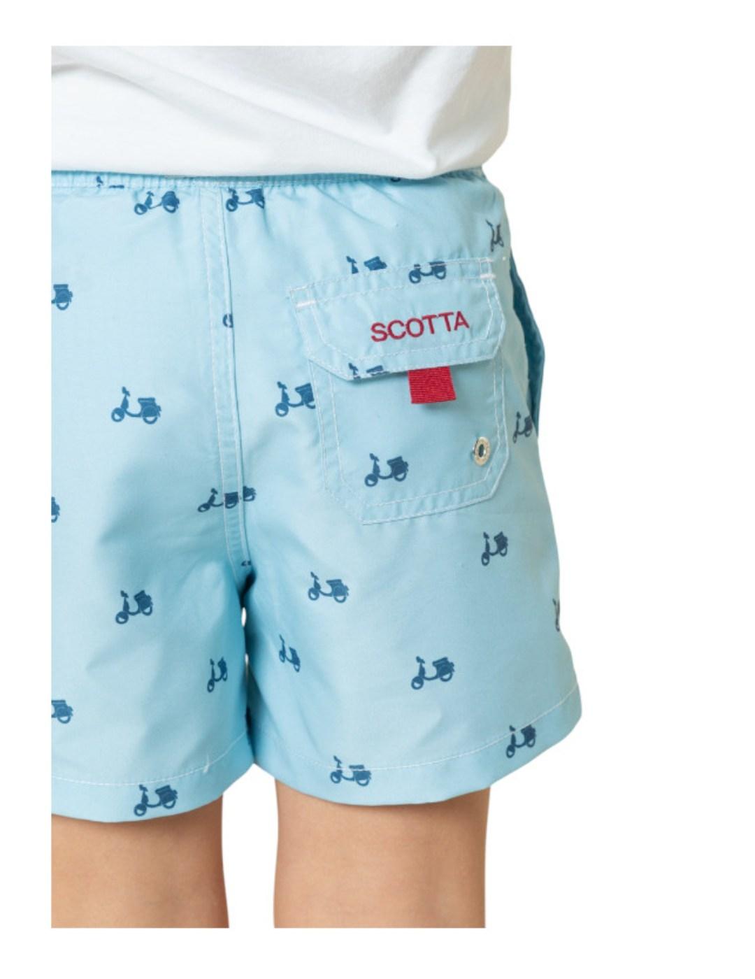 Bañador Logo Celeste Scotta