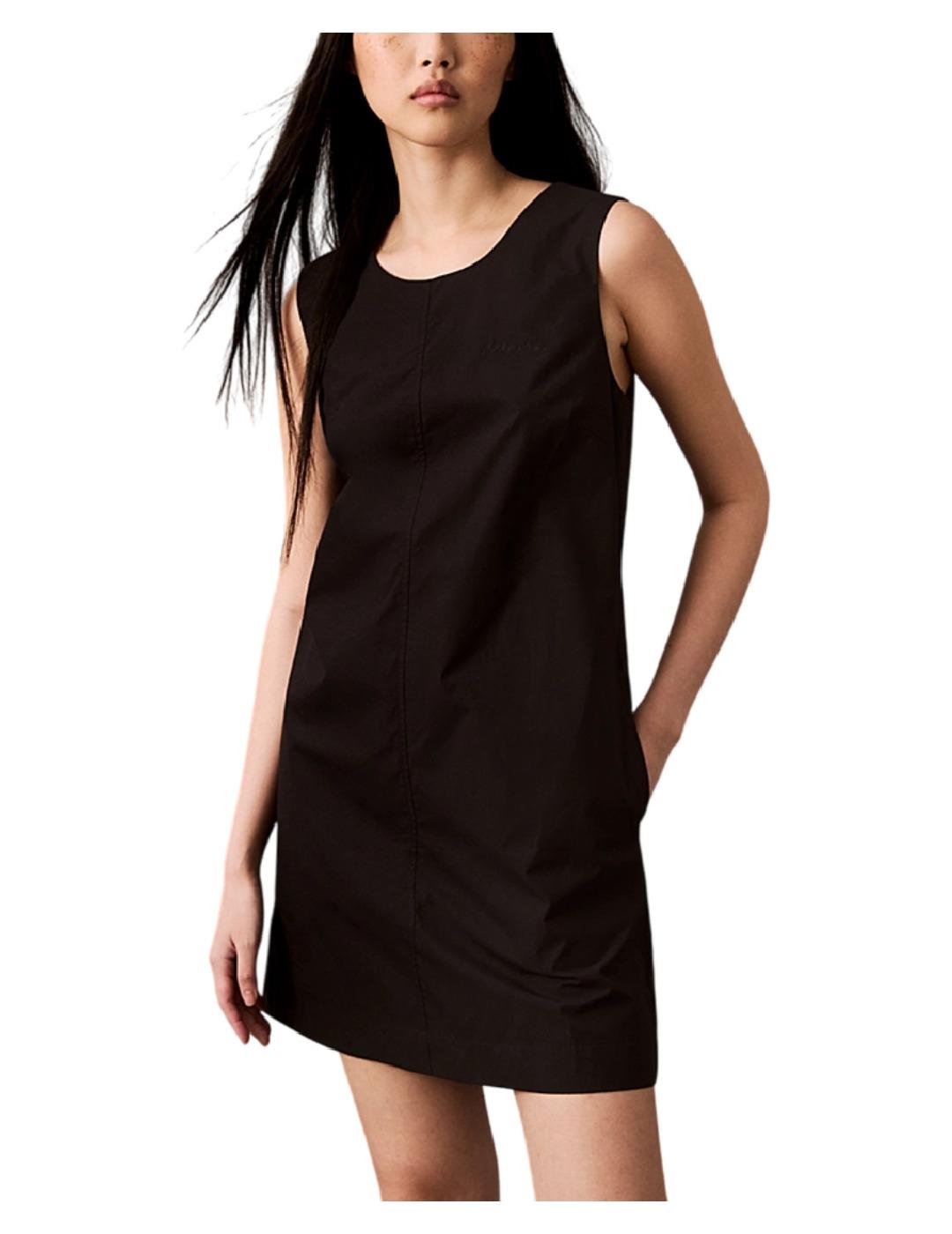 Vestido Poplin Sleeveless Calvin Klein