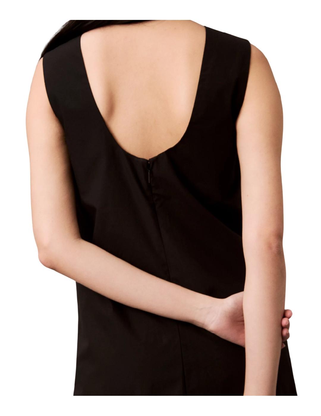 Vestido Poplin Sleeveless Calvin Klein