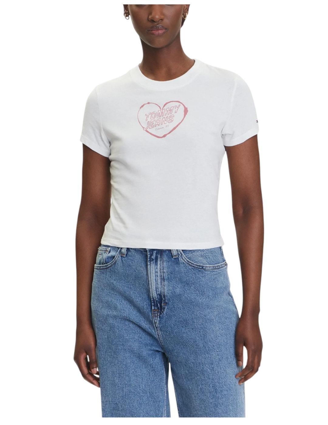 Camiseta Slim Heart Tommy Jeans