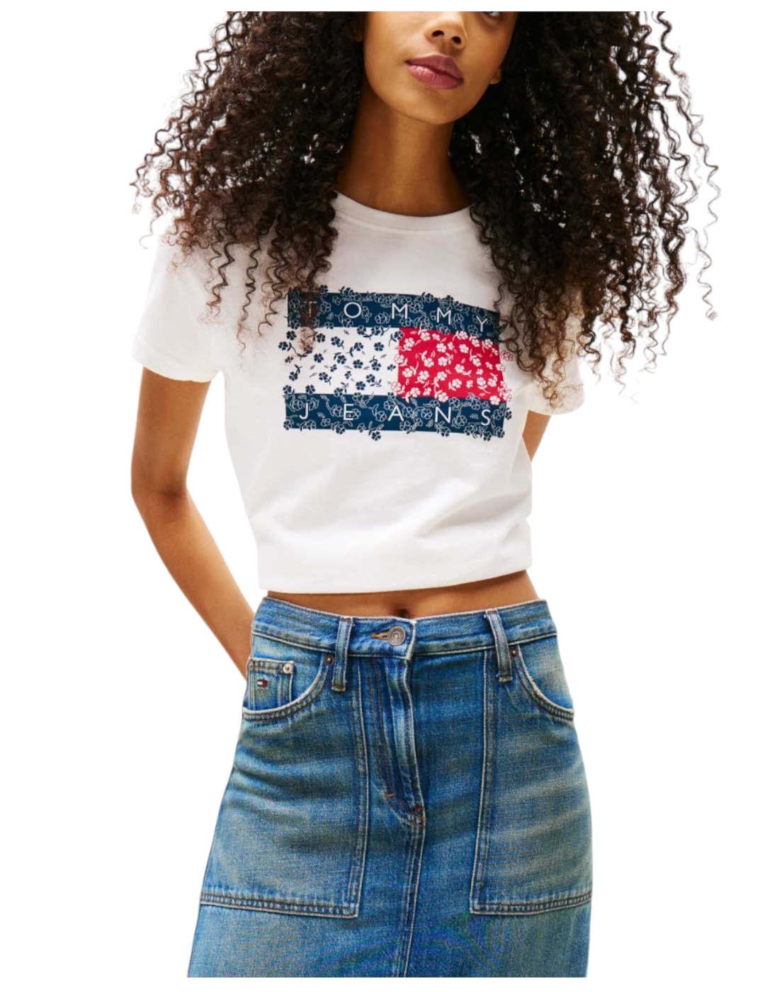 Camiseta Reg Floral Tommy Jeans