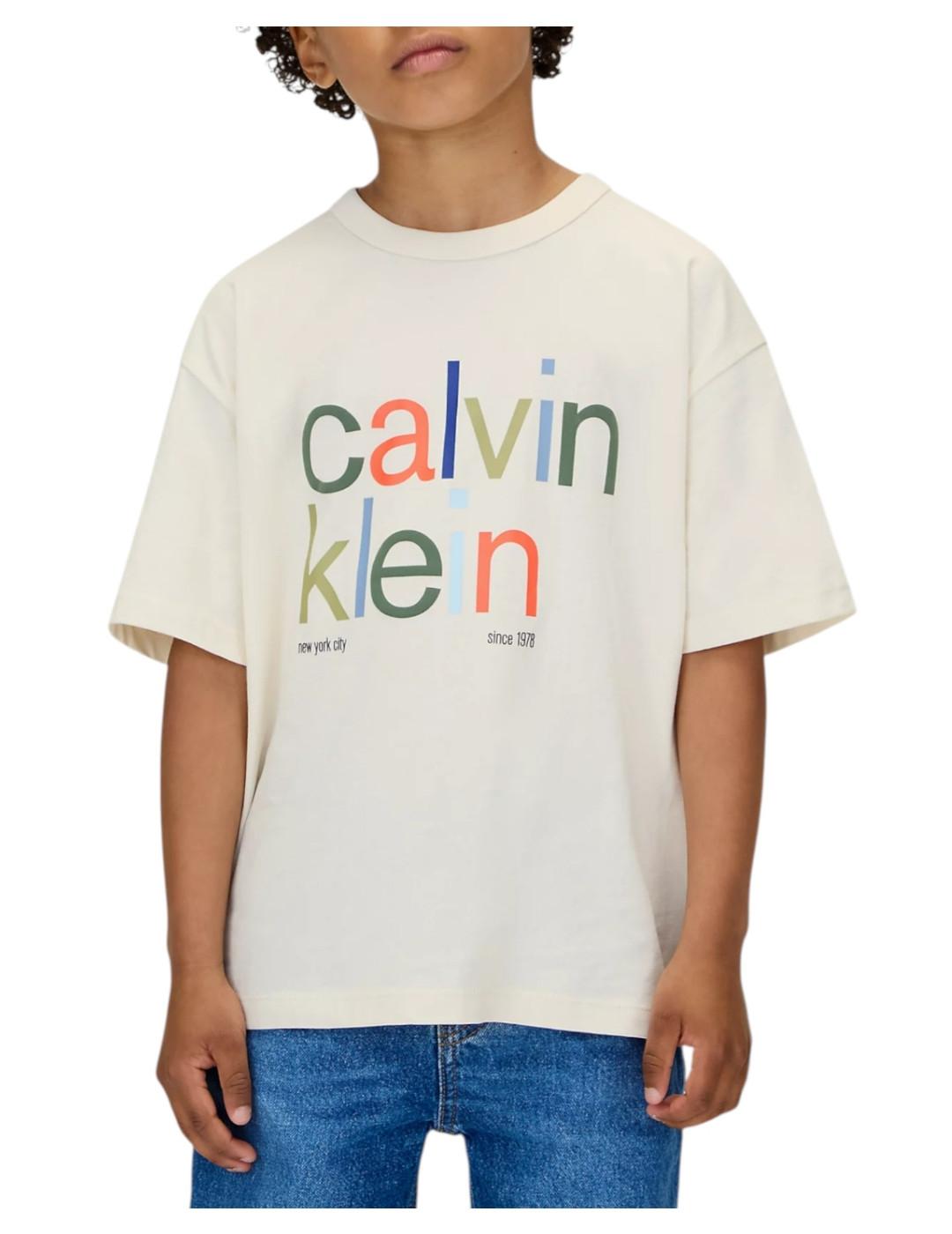 Camiseta Color Logo Calvin Klein