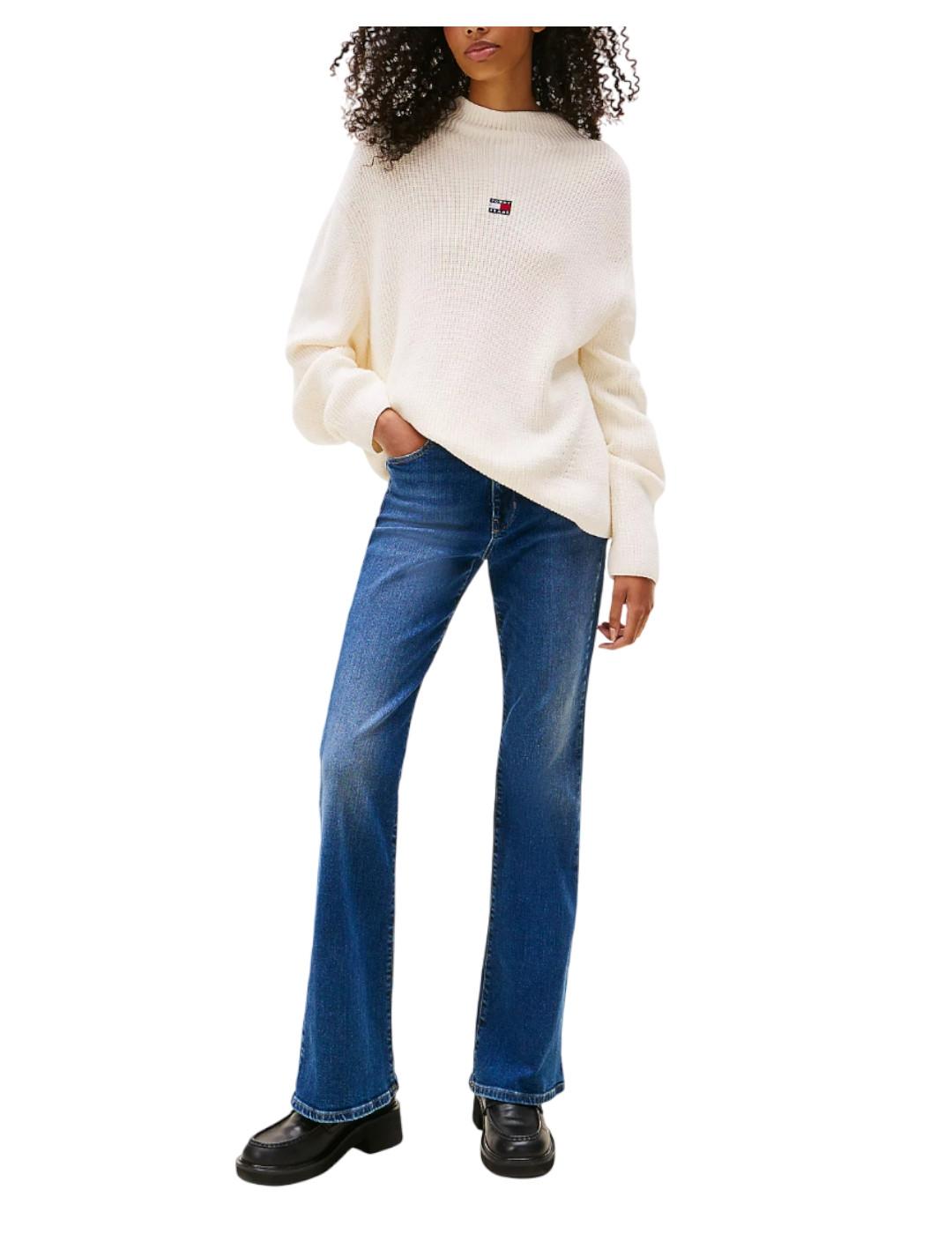 Jersey Mockneck Badge Tommy Jeans