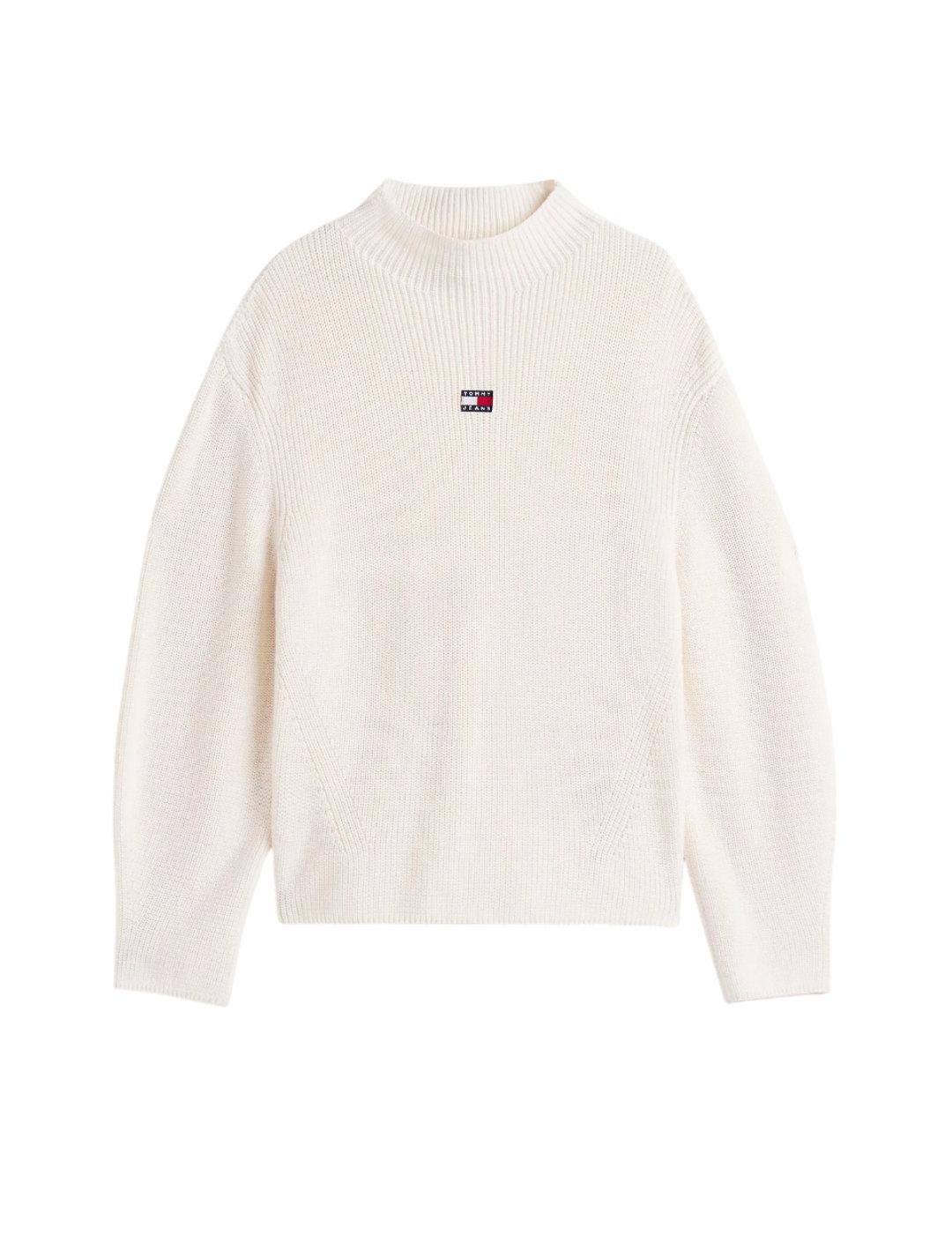 Jersey Mockneck Badge Tommy Jeans