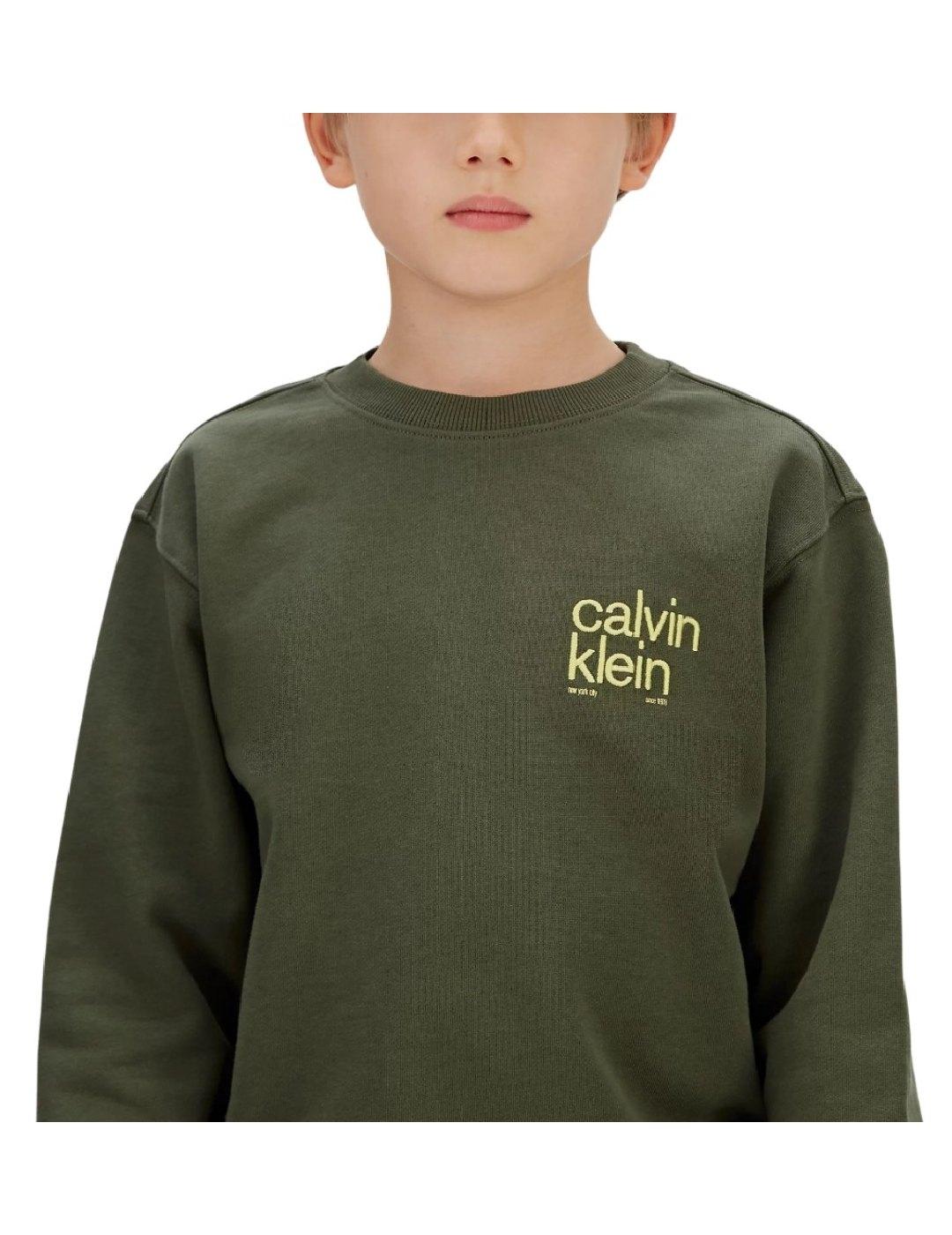 Sudadera Relaxed Back Print Calvin Klein