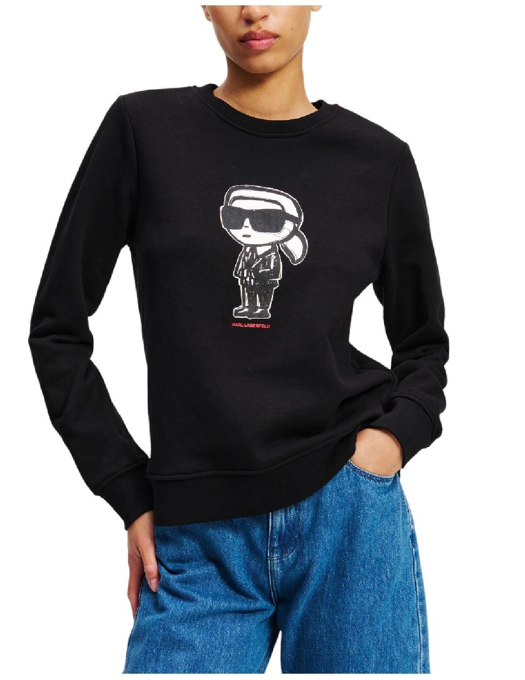 Sudadera ikon sketch Karl Lagerfeld