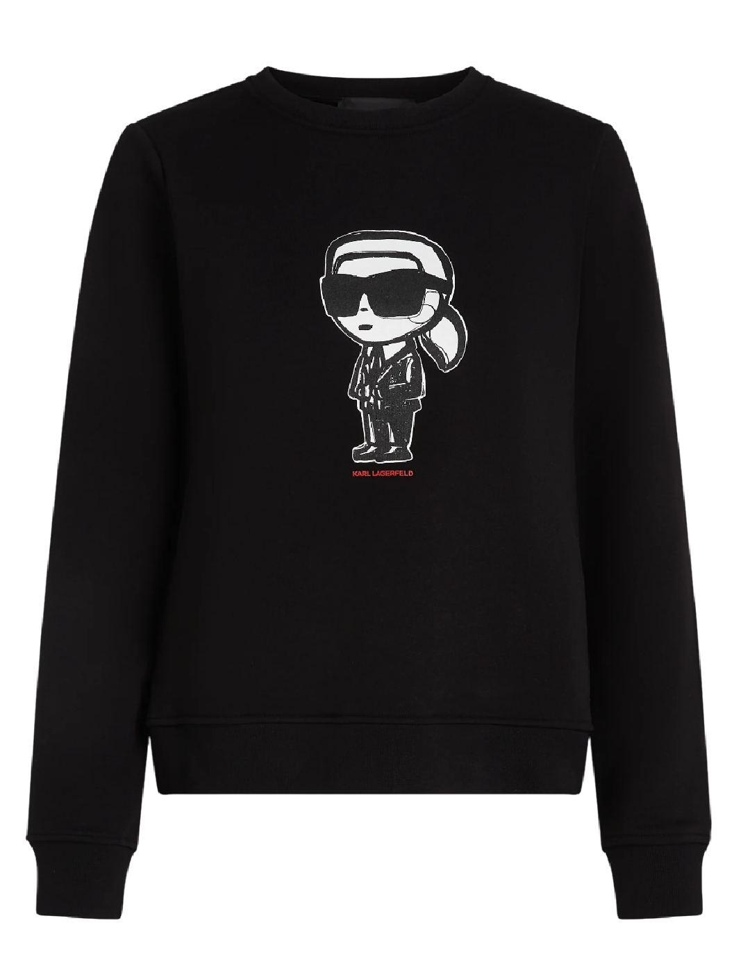 Sudadera ikon sketch Karl Lagerfeld