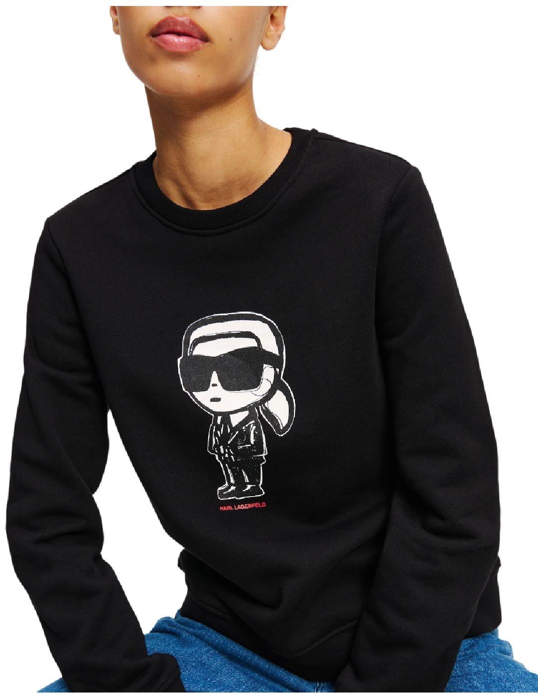 Sudadera ikon sketch Karl Lagerfeld