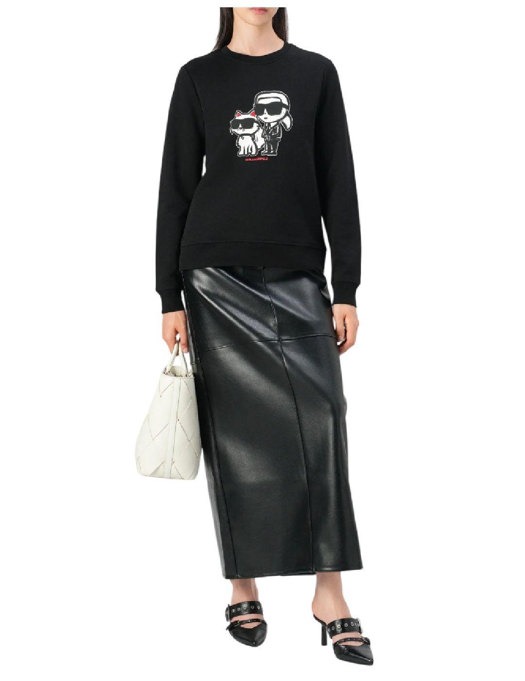 Sudadera ikon sketch duo Karl Lagerfeld