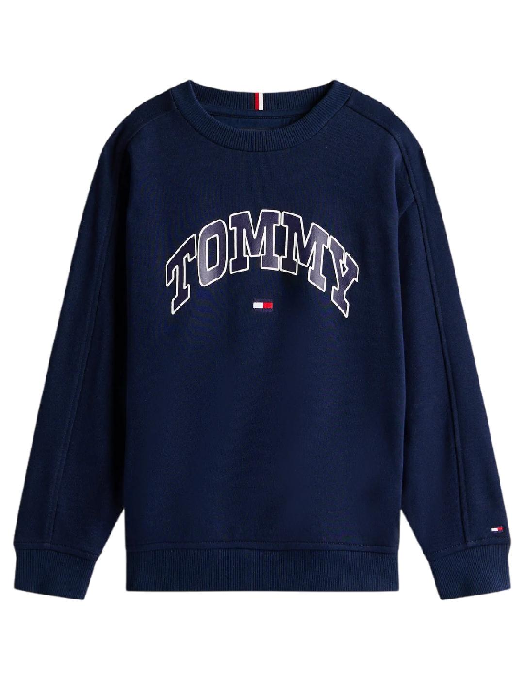 Sudadera Varsity Raised Navy Tommy Hilfiger