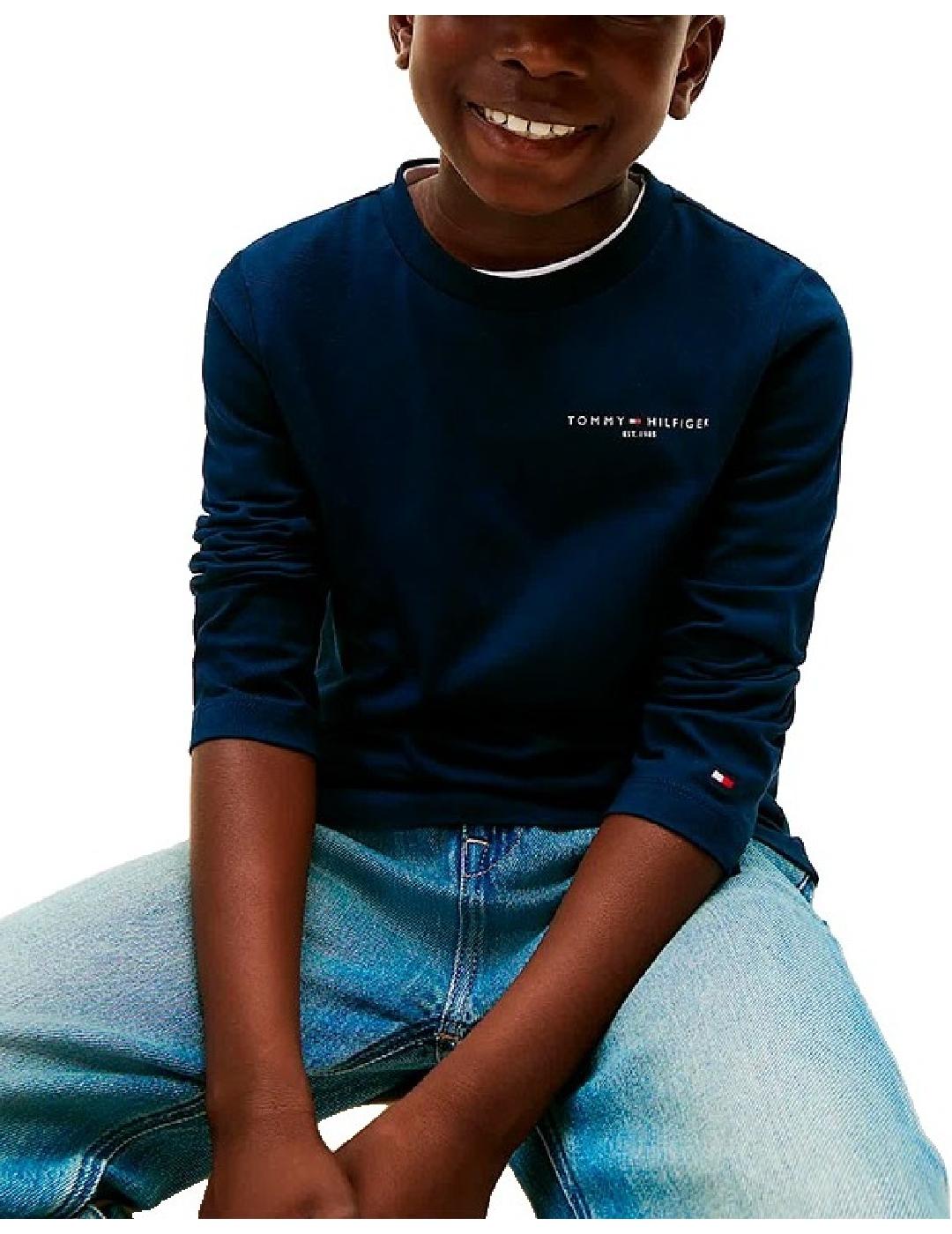 Camiseta Mini Corp Navy Tommy Hilfiger