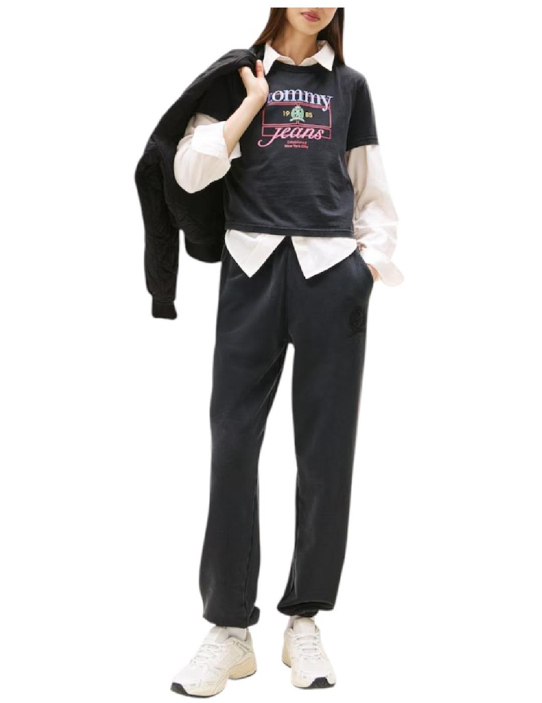 Camiseta Crest Flag Tommy Jeans