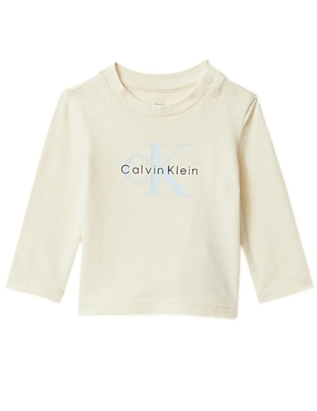 Camiseta Monogram LS Calvin Klein