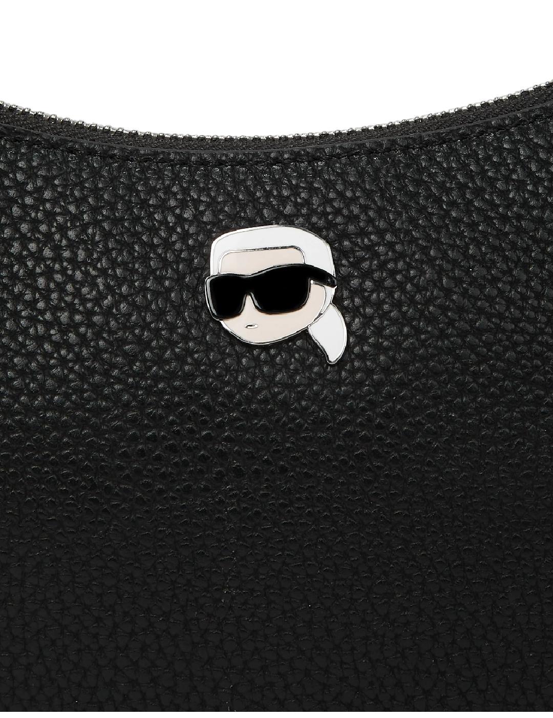 Bolso Ikon pebble half moon Karl Lagerfeld