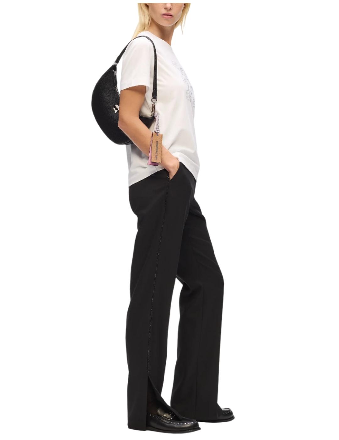 Bolso Ikon pebble half moon Karl Lagerfeld