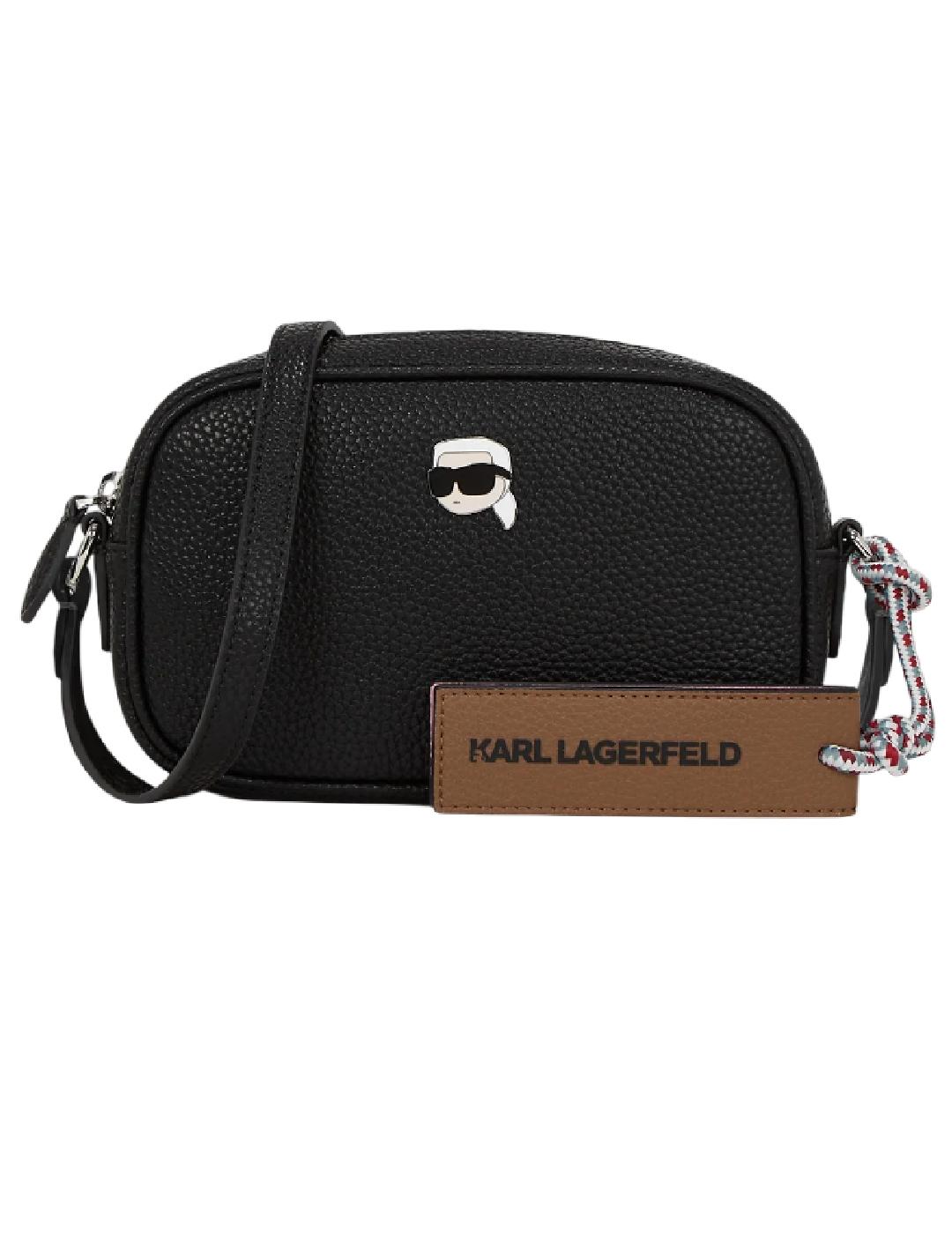 Bolso Ikon pebble slim camera Karl Lagerfeld