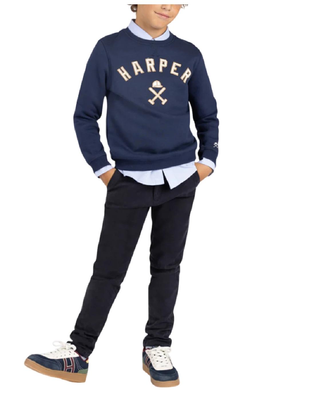 Sudadera New England Navy Harper&Neyer