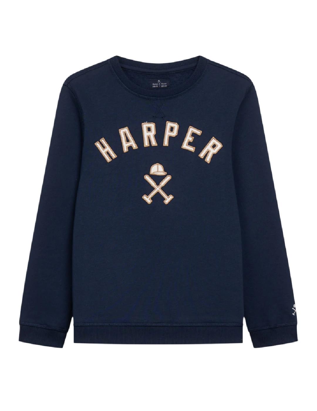 Sudadera New England Navy Harper&Neyer