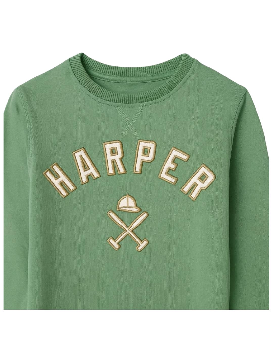 Sudadera New England Green Harper&Neyer