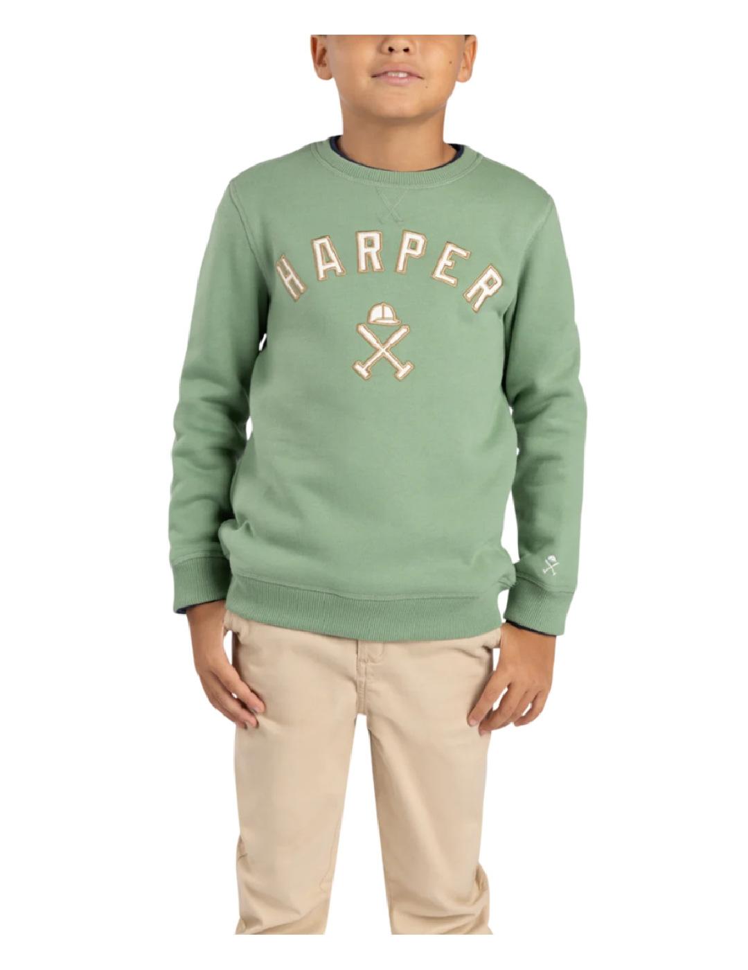 Sudadera New England Green Harper&Neyer