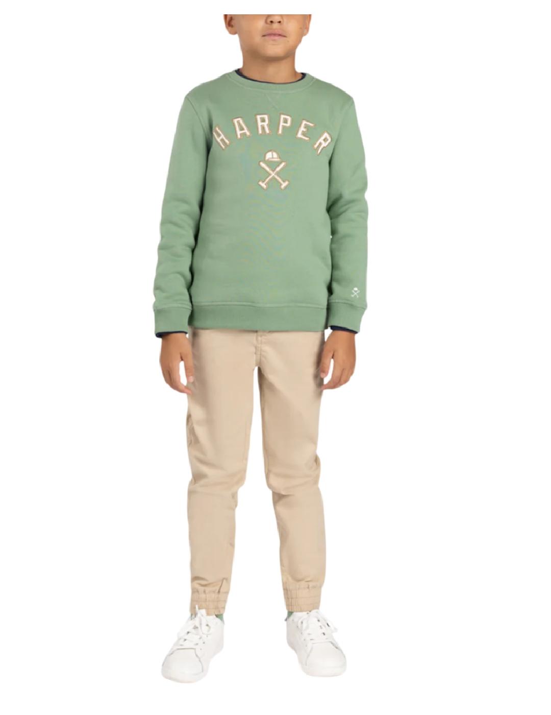 Sudadera New England Green Harper&Neyer