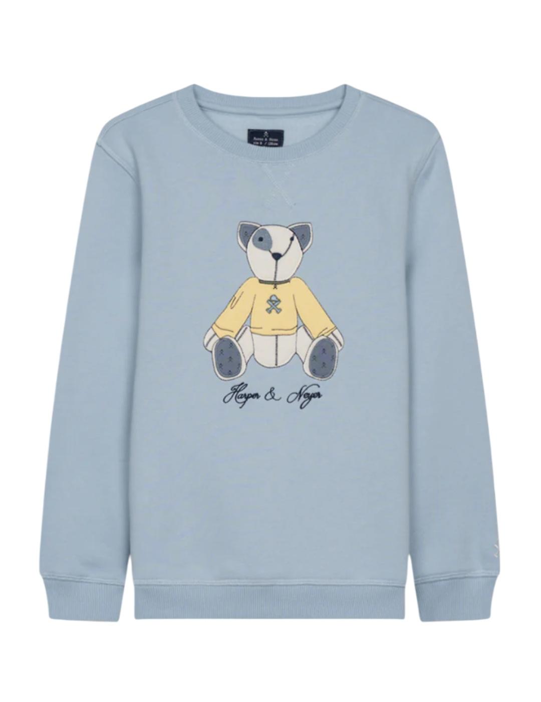 Sudadera Teddy Blue Harper&Neyer